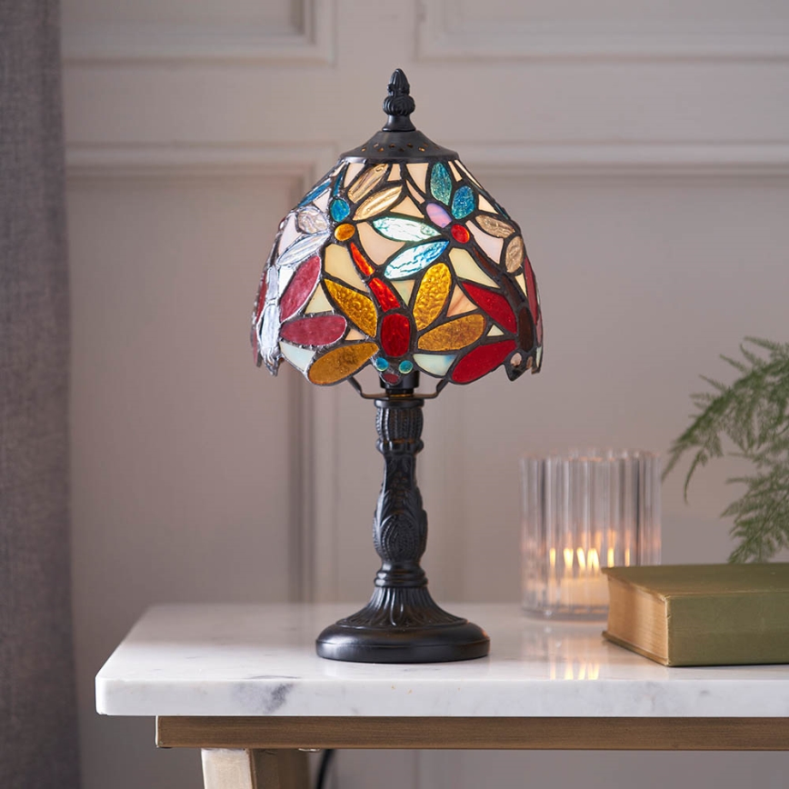 Endon 64246 - Настільна лампа Tiffany LORETTE 1xE14/40W/230V діам. 15 см