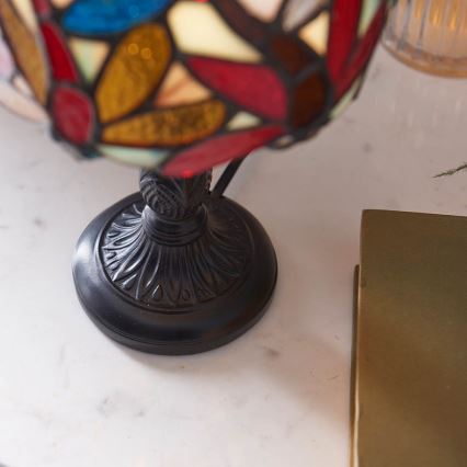 Endon 64246 - Настольная лампа в стиле Тиффани LORETTE 1xE14/40W/230V диаметр 15 см