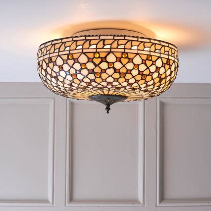 Endon 64276 - Стельовий світильник MILLE FEUX 2xE27/60W/230V діаметр 45 cm