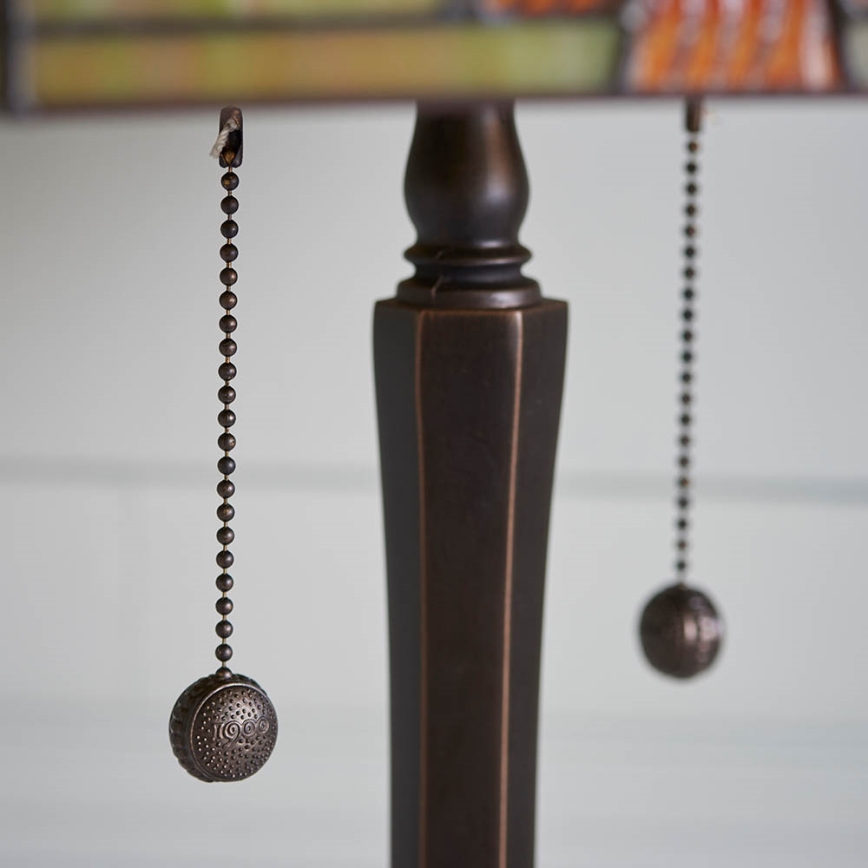 Endon 64286 - Настольная лампа Tiffany NEVADA 2xE27/60W/230V Ø 40 см