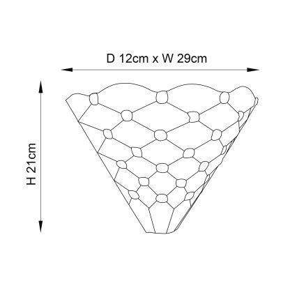 Endon 64302 - Бра Tiffany PEARL 1xE14/40W/230V