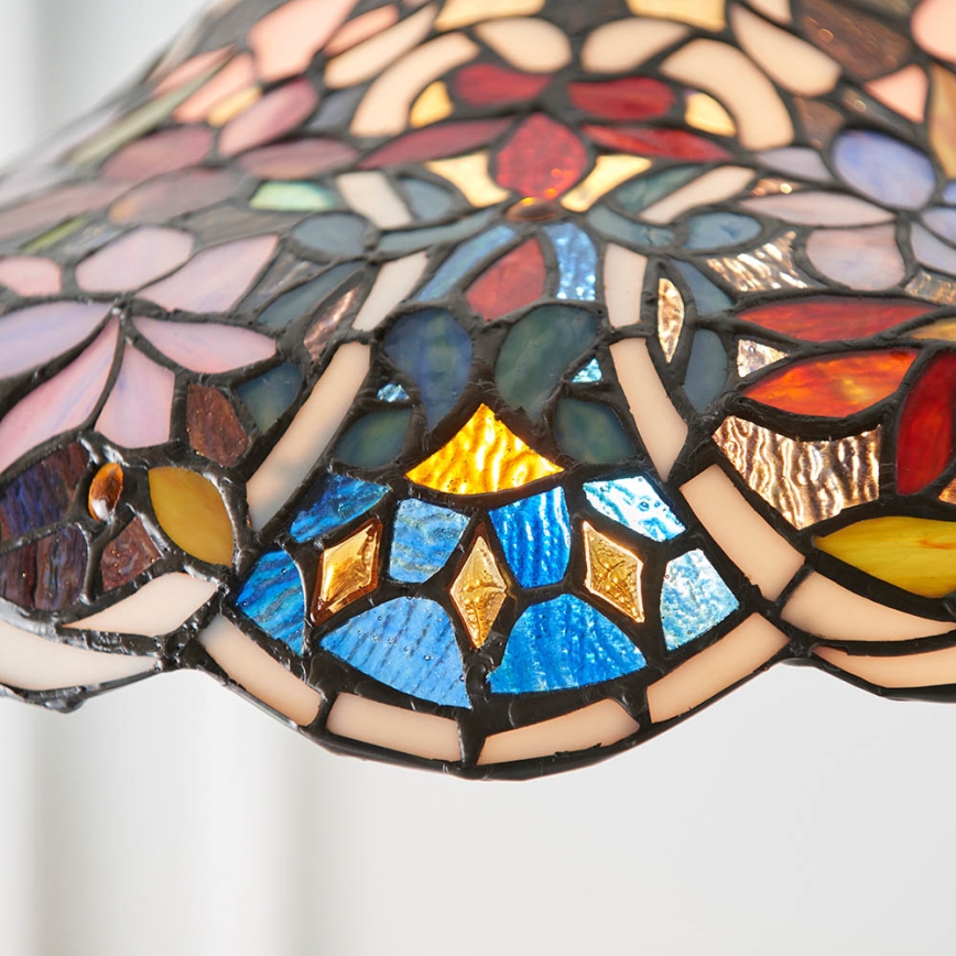 Endon 64325 - Подвесная люстра на цепи Tiffany SULLIVAN, 1xE27/60W/230V, Ø 40 см