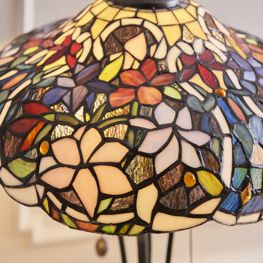 Endon 64326 - Настольная лампа Tiffany SULLIVAN 2xE27/60W/230V Ø 40 см
