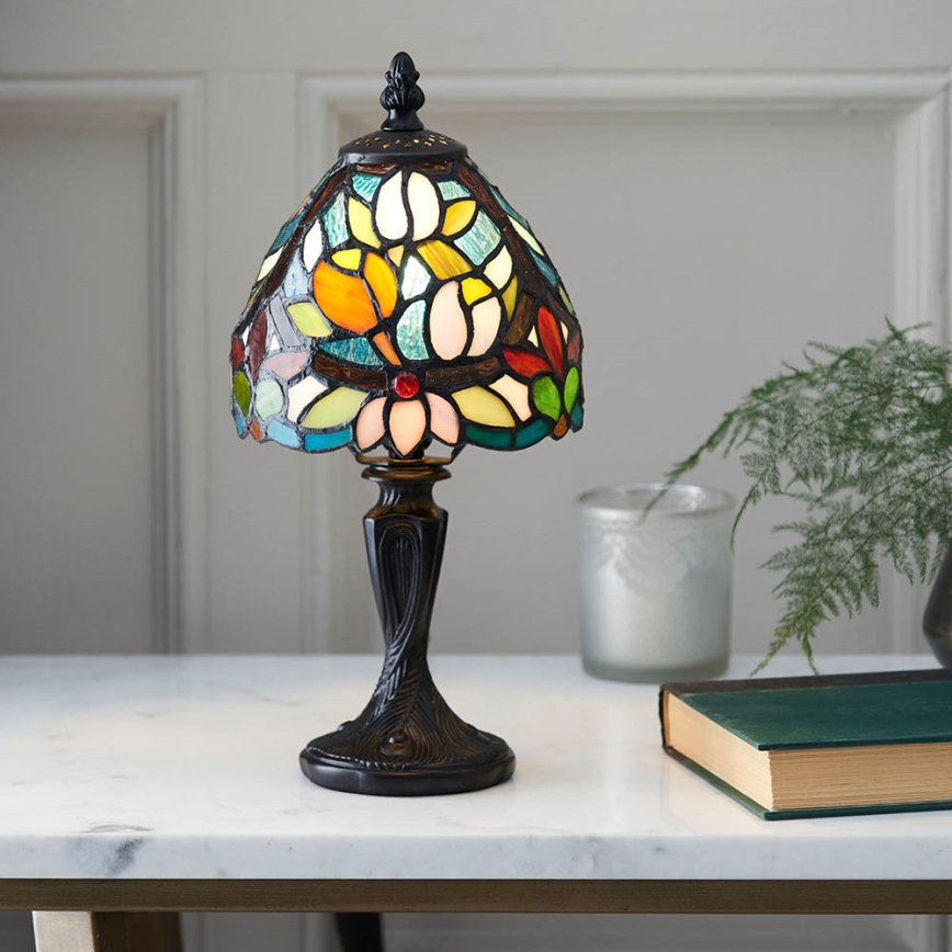 Endon 64331 - Настільна лампа Tiffany SYLVETTE 1xE14/40W/230V, діаметр 15 см