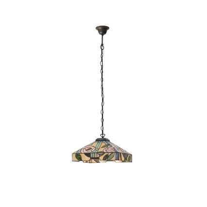 Endon 64385 - Люстра на ланцюзі Tiffany WILLOW 1xE27/60W/230V діаметр 35 см