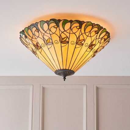 Endon 70706 - Стельовий світильник JAMELIA 2xE27/60W/230V діаметр 50 см