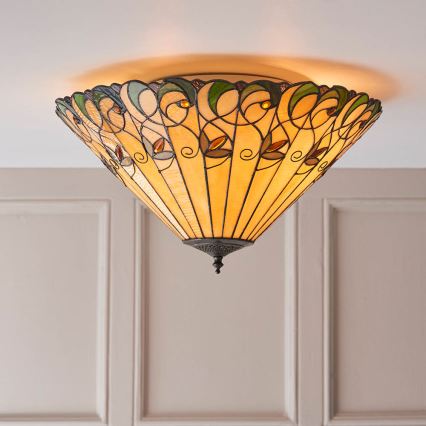 Endon 70706 - Стельовий світильник JAMELIA 2xE27/60W/230V діаметр 50 см