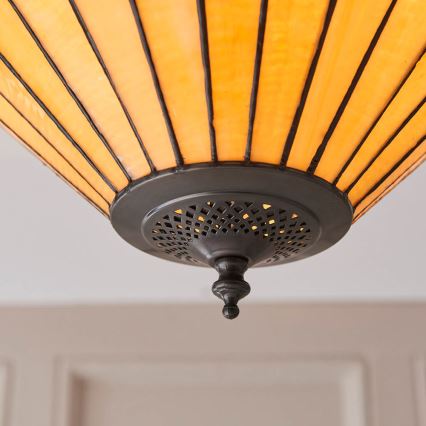 Endon 70706 - Стельовий світильник Tiffany JAMELIA 2xE27/60W/230V діаметр 50 см