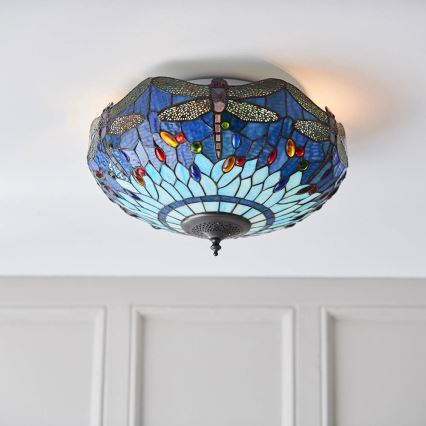Endon 70722 - Стельовий світильник DRAGONFLY 2xE27/60W/230V діаметр 41 см