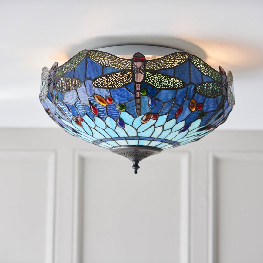 Endon 70722 - Стельовий світильник DRAGONFLY 2xE27/60W/230V діаметр 41 см