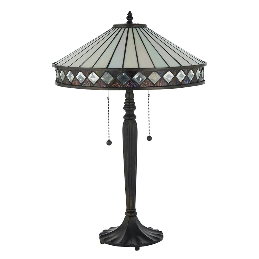 Endon 70935 - Настольная лампа Tiffany FARGO 2xE27/60W/230V диаметр 41,5 см