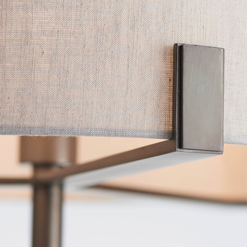 Endon 72634 - Торшер HAYFIELD 1xE27/40W/230V коричневый/серый