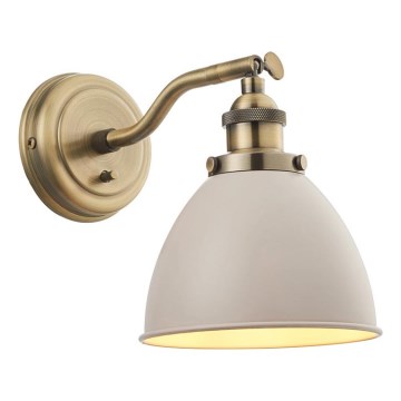 Endon 76330 - Настінний точковий світильник FRANKLIN 1xE14/40W/230V латунь/taupe