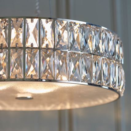 Endon 76513 - LED-люстра на тросі VERINA 5×LED/5Вт/230В глянцевий хром