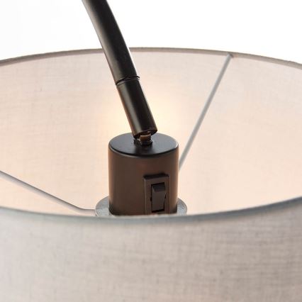 Endon 78163 - Підлогова лампа CARLSON 1xE27/60W/230V сіра/чорна