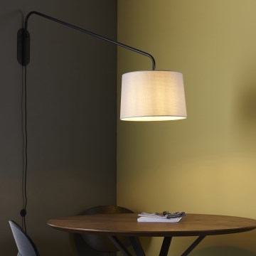 Endon 79380 - бра CARLSON 1xE27/40W/230V серый/чёрный