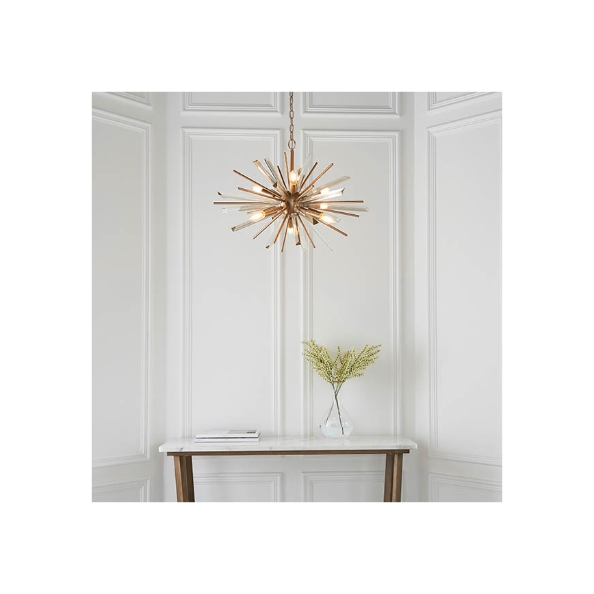 Endon 81936 - Люстра на ланцюгу 6xE14/40W/230V золота