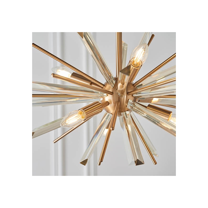 Endon 81936 - Люстра на ланцюгу 6xE14/40W/230V золота