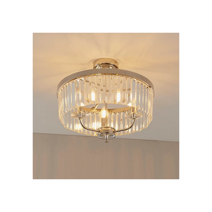 Endon 90264 - Накладная люстра CHESTERFIELD 3xE14/6W/230V, диаметр 45 см, полированный хром