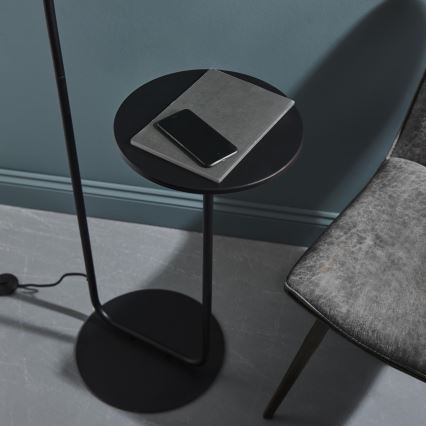 Endon 92301 - Підлогова лампа LANDIS 1xE27/10W/230V чорна