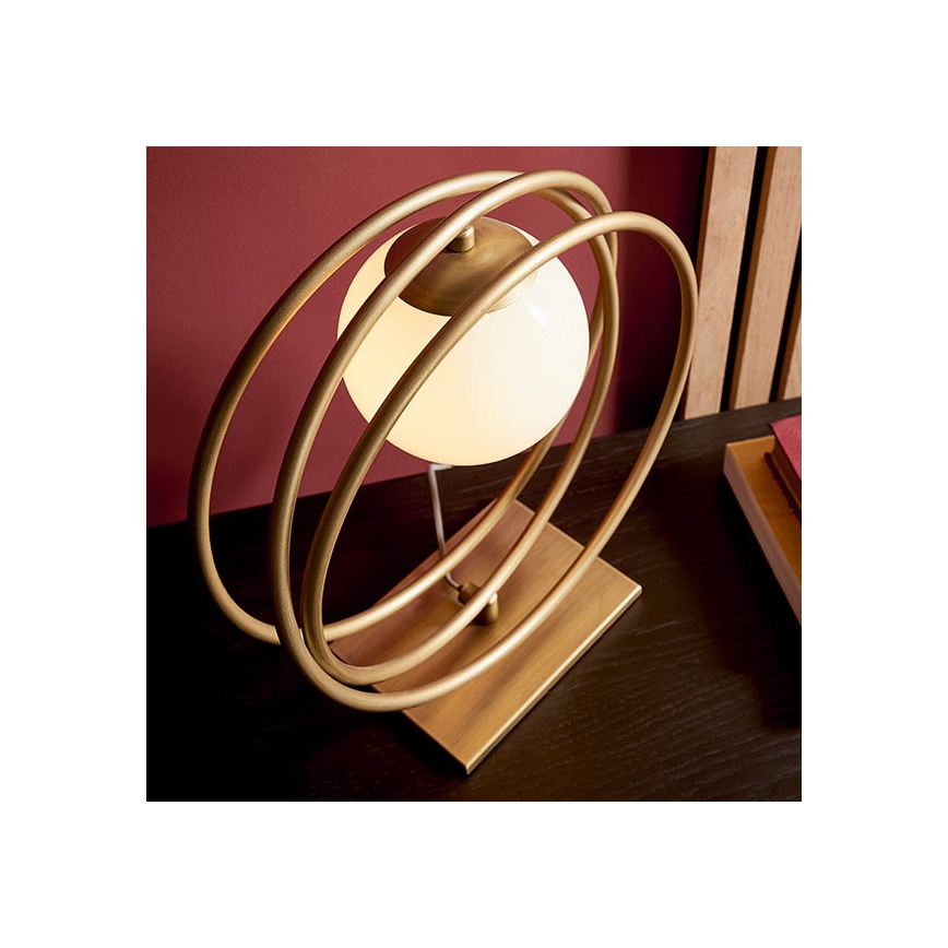 Endon 92491 - Настільна лампа EMILIO 1xG9/3W/230V золота/біла