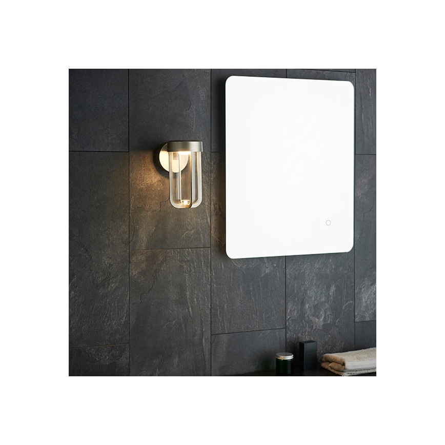 Endon 92782 - LED настінний світильник для ванної кімнати LED/8W/230V IP44 2700K матовий хром