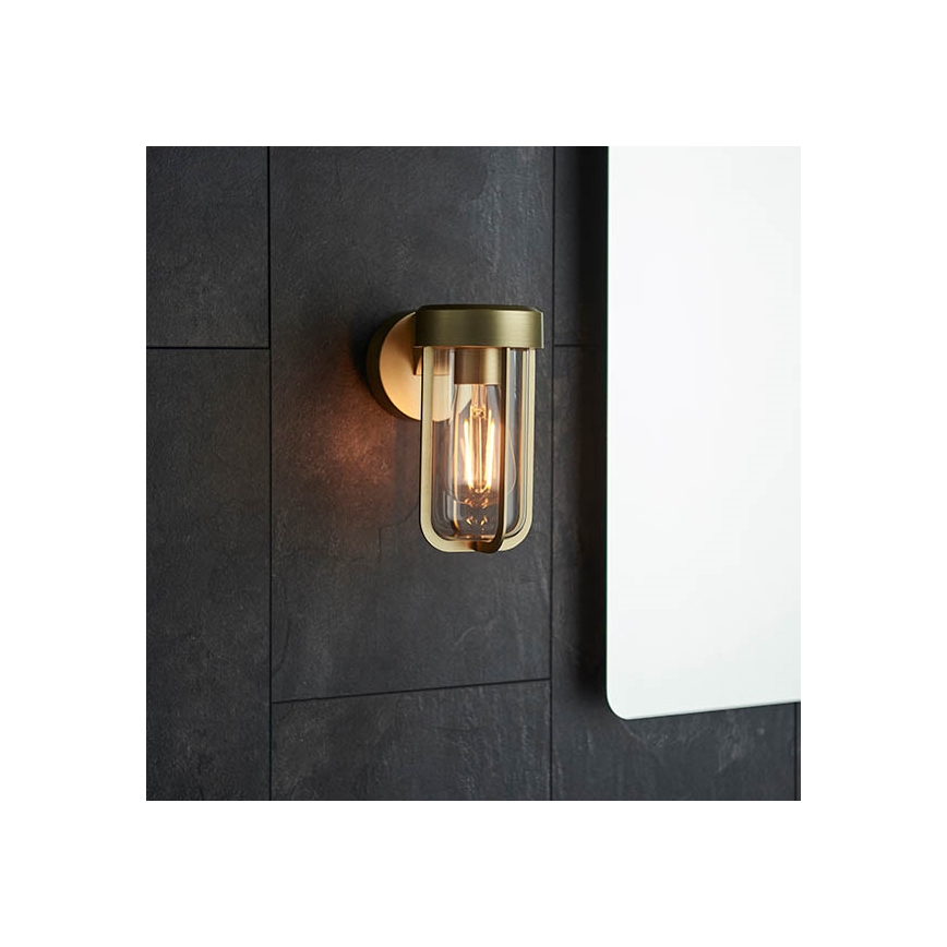 Endon 92855 - Настенный светильник для ванной комнаты 1xE27/6W/230V IP44, латунь