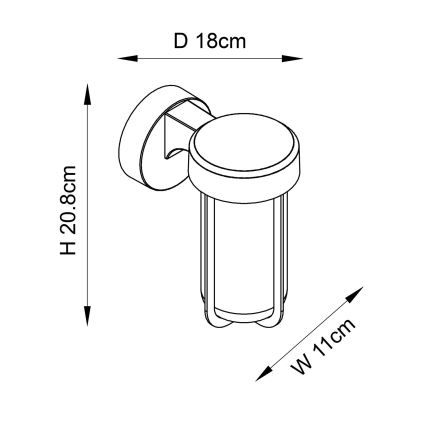Endon 92856 - LED настінний світильник для ванної кімнати LED/8W/230V IP44 2700K латунь