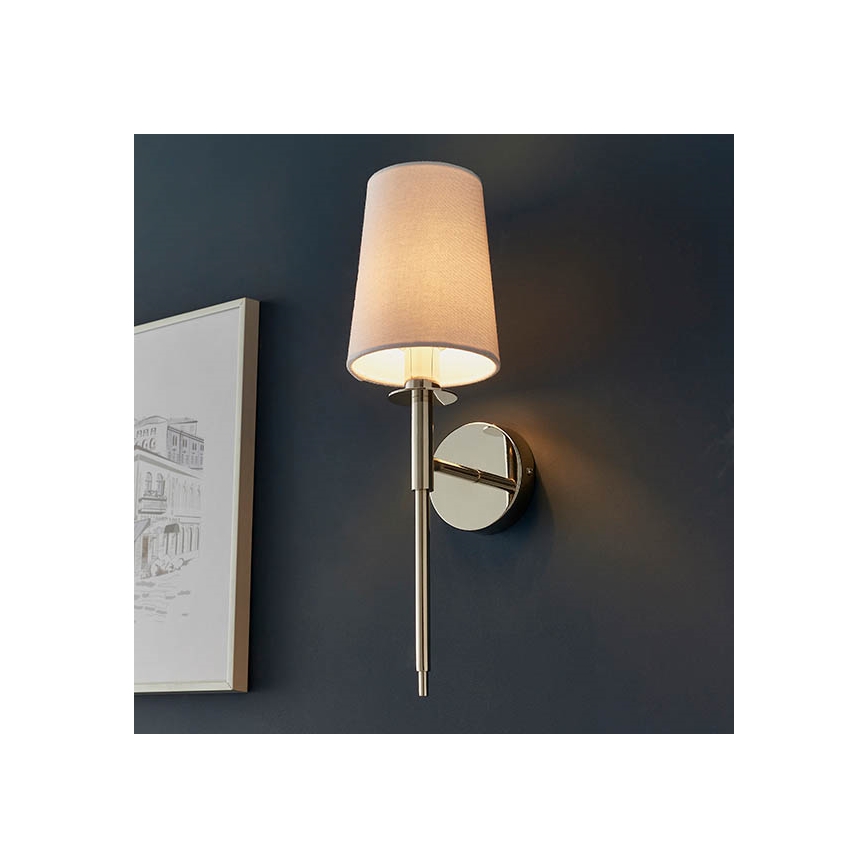 Endon 92949 - Настінний світильник 1xE14/6W/230V, білий/глянцевий хром