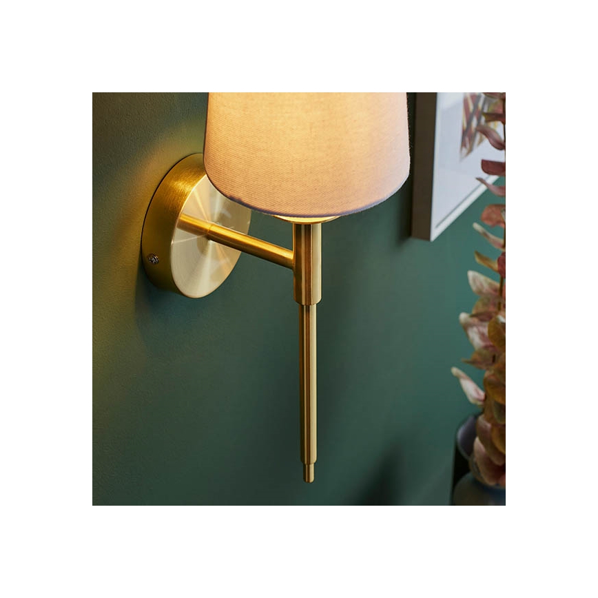 Endon 92955 - Настінний світильник 1xE14/6W/230V білий/золотий