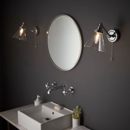 Endon 93853 - Настінний точковий світильник для ванної кімнати FARADAY 1xG9/3W/230V IP44 глянцевий хром