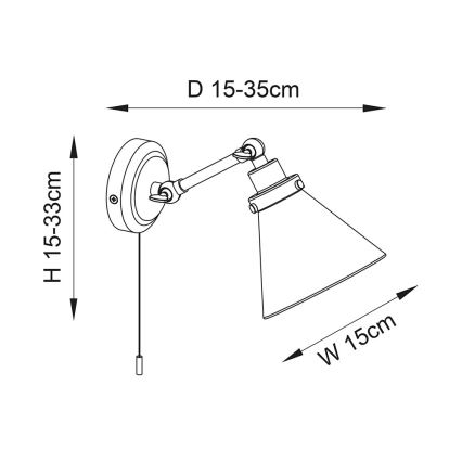 Endon 93853 - Настінний точковий світильник для ванної кімнати FARADAY 1xG9/3W/230V IP44 глянцевий хром