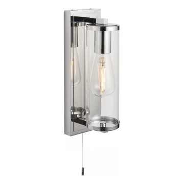 Endon 94074 - Настенный светильник для ванной комнаты TAYLOR 1xE27/10W/230V IP44 блестящий хром