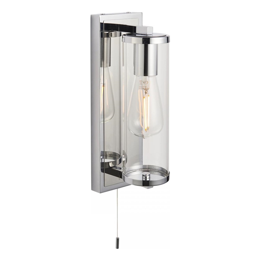 Endon 94074 - Настенный светильник для ванной комнаты TAYLOR 1xE27/10W/230V IP44 блестящий хром