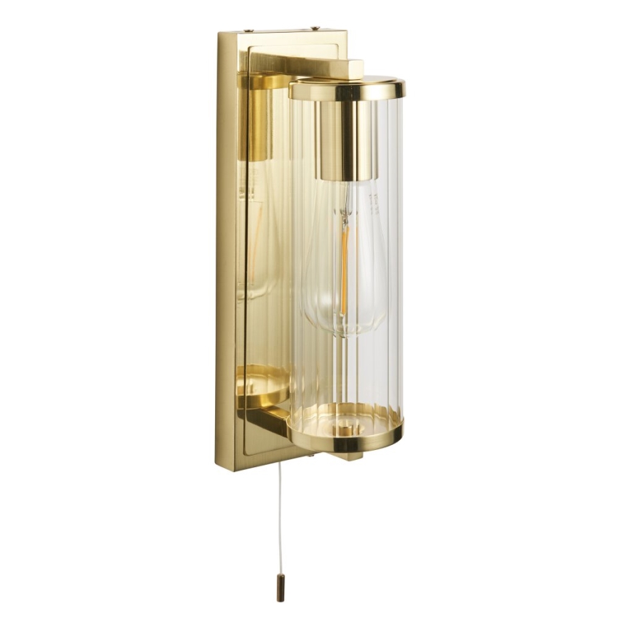 Endon 94075 - Настінний світильник для ванної кімнати TAYLOR 1xE27/10W/230V IP44 золотий