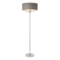Endon 94378 - Торшер HIGHCLERE 1xE14/40W/230V сірий/глянцевий хром діаметр 47 cm