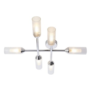 Endon 95045 - Пристельова люстра для ванної кімнати NATORI 6xG9/3W/230V IP44 глянцевий хром
