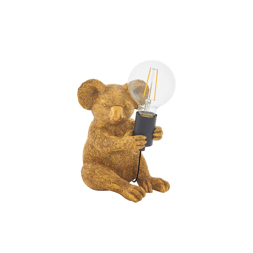 Endon 95082 - Настільна лампа KOALA 1xE27/10W/230V, золота