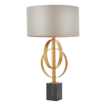 Endon 95213 - Настільна лампа 1xE27/10W/230V сіра/латунна/чорна