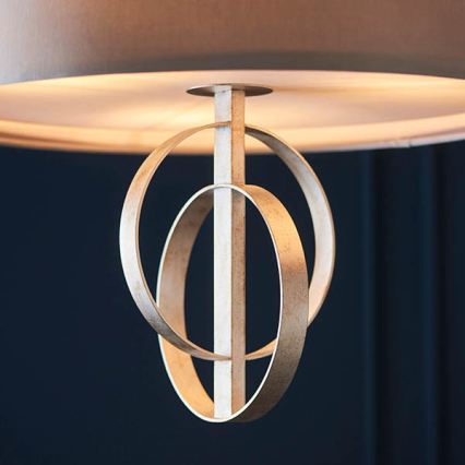 Endon 95216 - Люстра на ланцюзі 3xE27/10W/230V, діам. 60 см, сіра