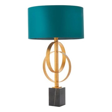 Endon 95221 - Настільна лампа 1xE27/10W/230V синя/латунна/чорна