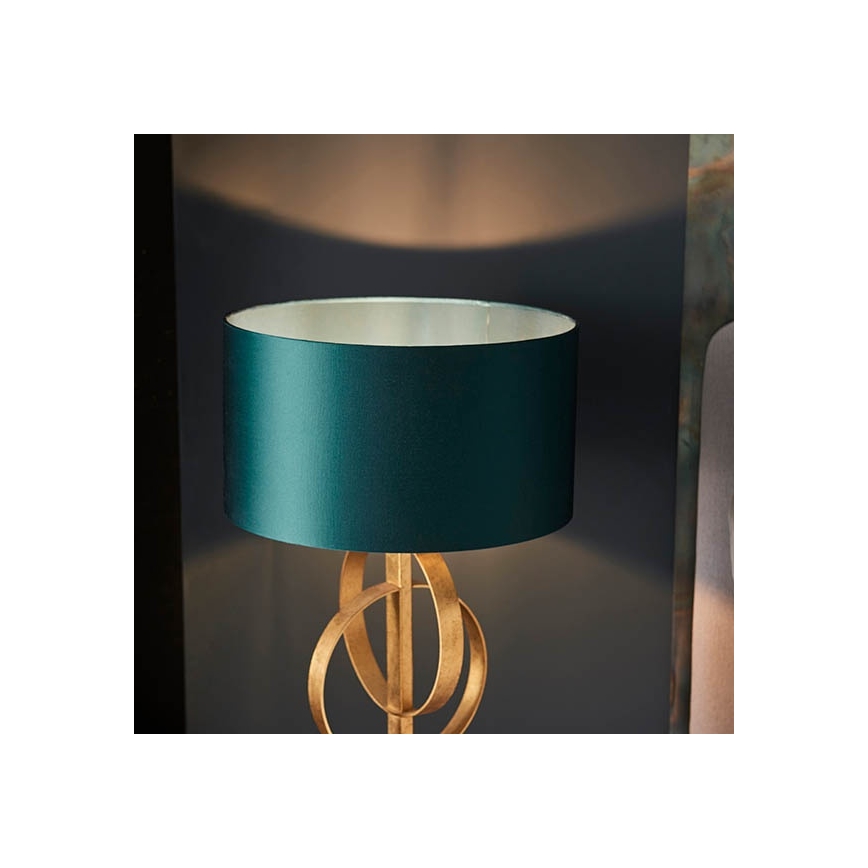 Endon 95221 - Настільна лампа 1xE27/10W/230V синя/латунна/чорна