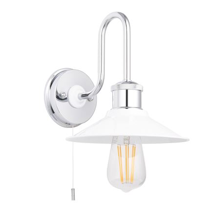 Endon 95508 - Настінний світильник для ванної кімнати MARIS 1xE27/6W/230V IP44 полірований хром