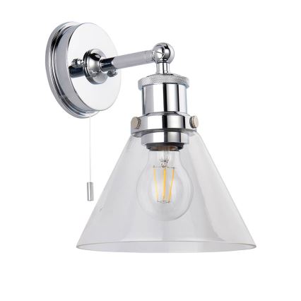 Endon 95513-  Настенный точечный светильник для ванной комнаты TOULON 1xE27/10W/230V IP44 полированный хром