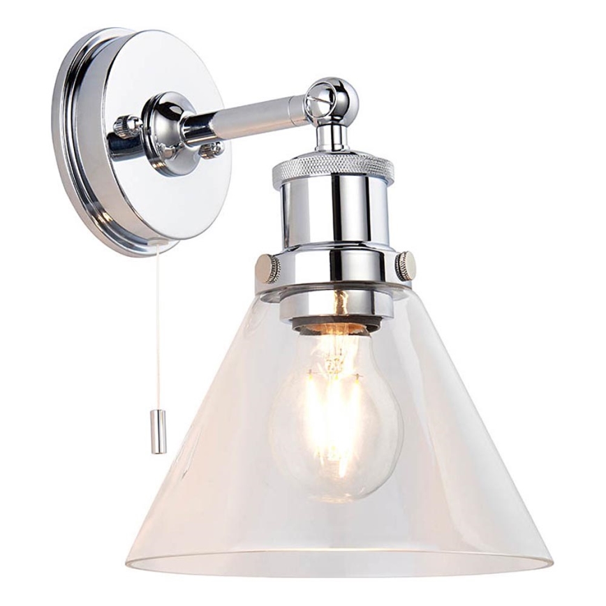 Endon 95513-  Настенный точечный светильник для ванной комнаты TOULON 1xE27/10W/230V IP44 полированный хром