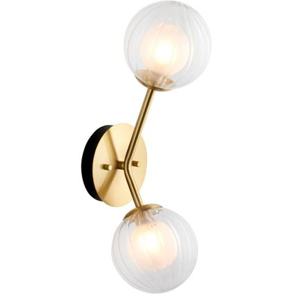 Endon 96691 - Настінний світильник NORTHWEST 2xG9/3W/230V золотий