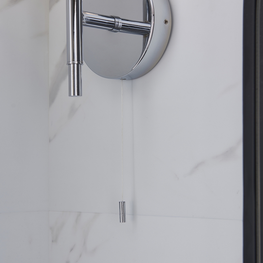 Endon 97171 - Настінний світильник для ванної кімнати NATORI 1xG9/3W/230V IP44 глянцевий хром