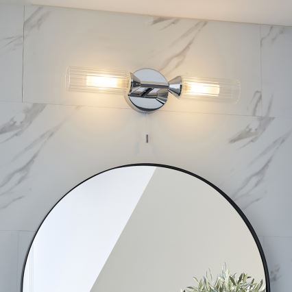 Endon 97172 - Настенный светильник для ванной NATORI 2xG9/3W/230V IP44 полированный хром