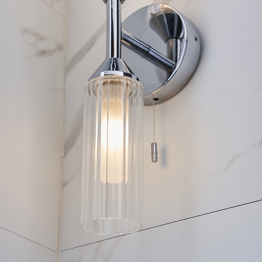 Endon 97172 - Настенный светильник для ванной NATORI 2xG9/3W/230V IP44 полированный хром