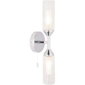 Endon 97172 - Настінний світильник для ванної NATORI 2xG9/3W/230V IP44 полірований хром
